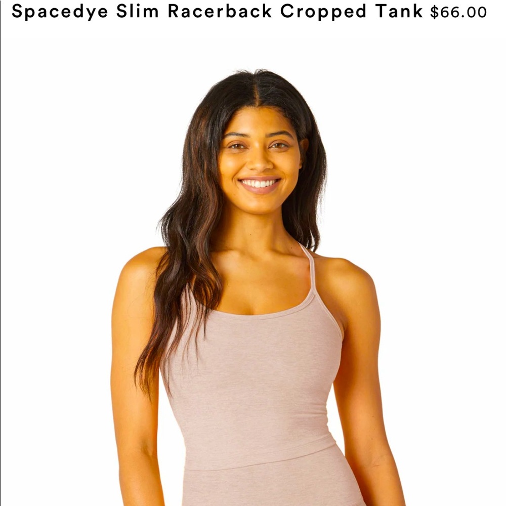 Beyond yoga spacedye slim racerback crop top